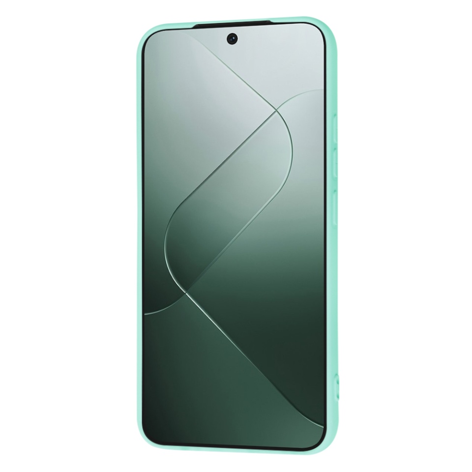 Husa pentru Xiaomi 14 din Silicon Catifelat, Protectie Premium, Skyddar SoftElegance - Turcoaz - 2 | YEO
