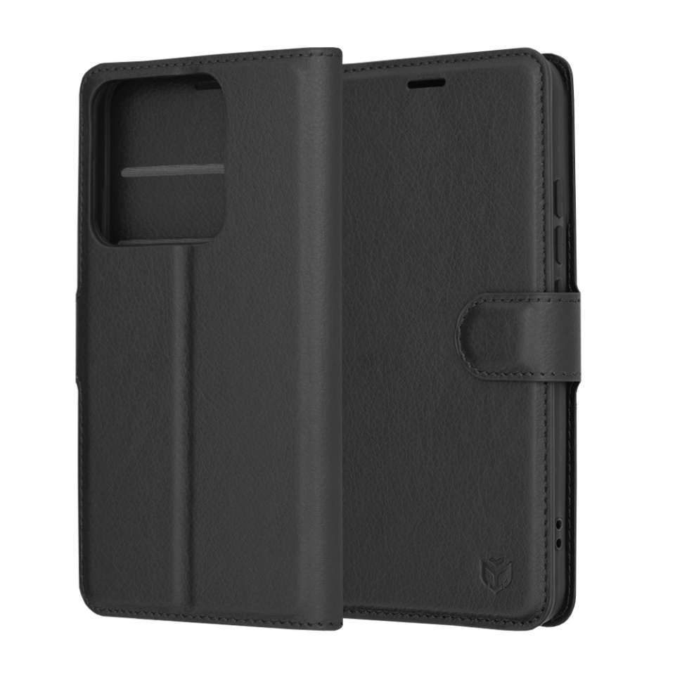 Husa pentru Xiaomi 14 tip Carte, cu Portofel Interior, Finisaje Premium, SKYDDAR Leather Wallet - Negru