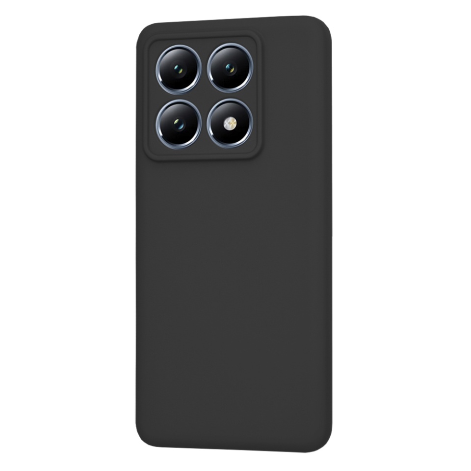 Husa pentru Xiaomi 14T Pro din Silicon Catifelat, Protectie Premium, Skyddar SoftElegance - Negru - 2 | YEO
