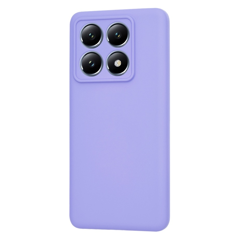 Husa pentru Xiaomi 14T Pro, SKYDDAR INNOVATION, din Silicon Catifelat, SoftElegance, set cu sticker, Violet - 2 | YEO