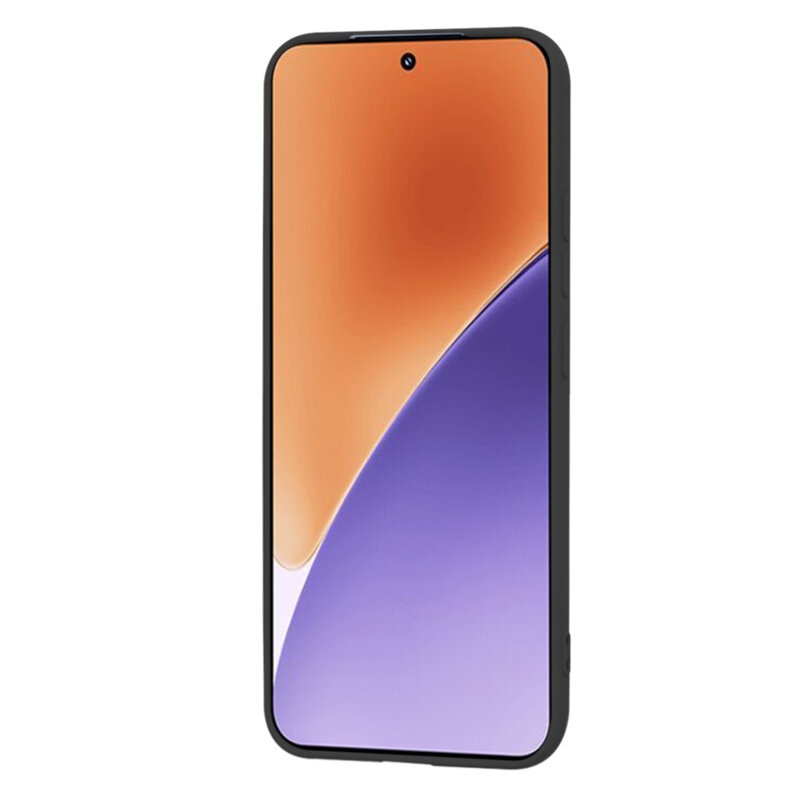 Husa pentru Xiaomi 15 din Silicon Catifelat, Protectie Premium, Skyddar SoftElegance - Negru - 1 | YEO