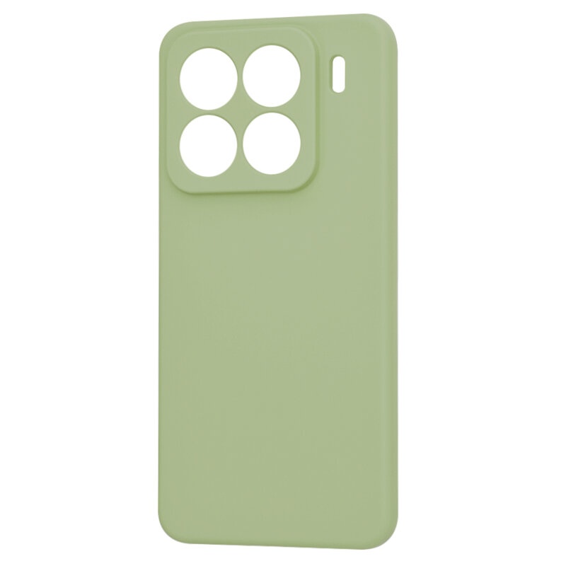 Husa pentru Xiaomi 15 Pro din Silicon Catifelat, Protectie Premium, Skyddar SoftElegance - Verde - 3 | YEO