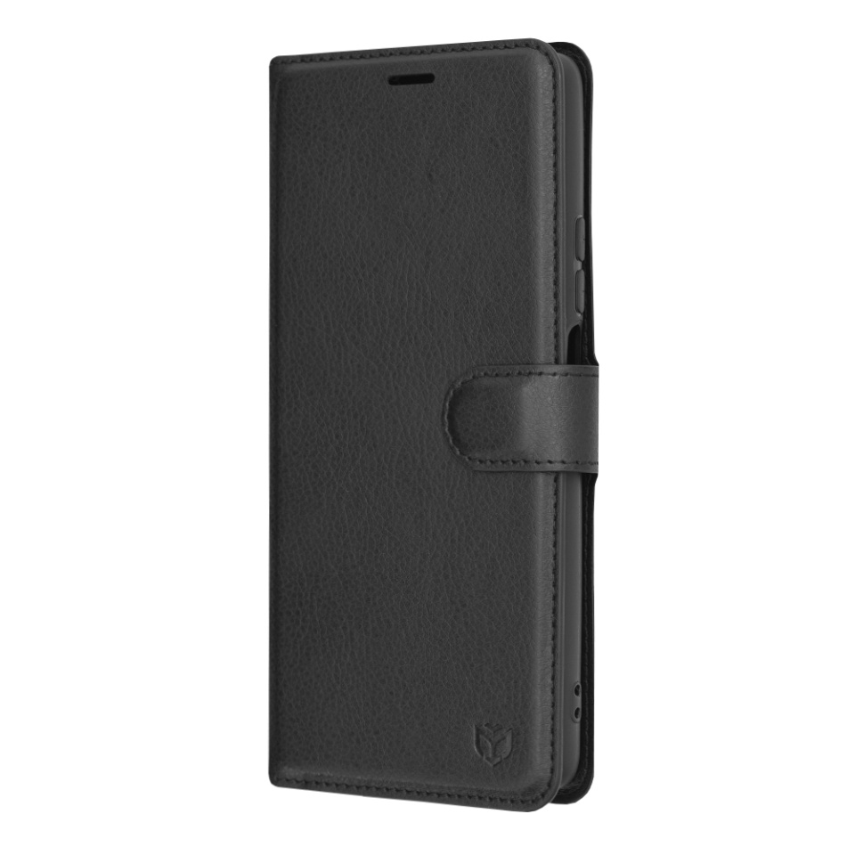 Husa pentru Xiaomi Mi 11 Lite / Mi 11 Lite 5G / 11 Lite 5G NE, SKYDDAR INNOVATION, Leather Folio tip Carte, cu Portofel Interior, Finisaje Premium, set cu sticker, Negru - 3 | YEO