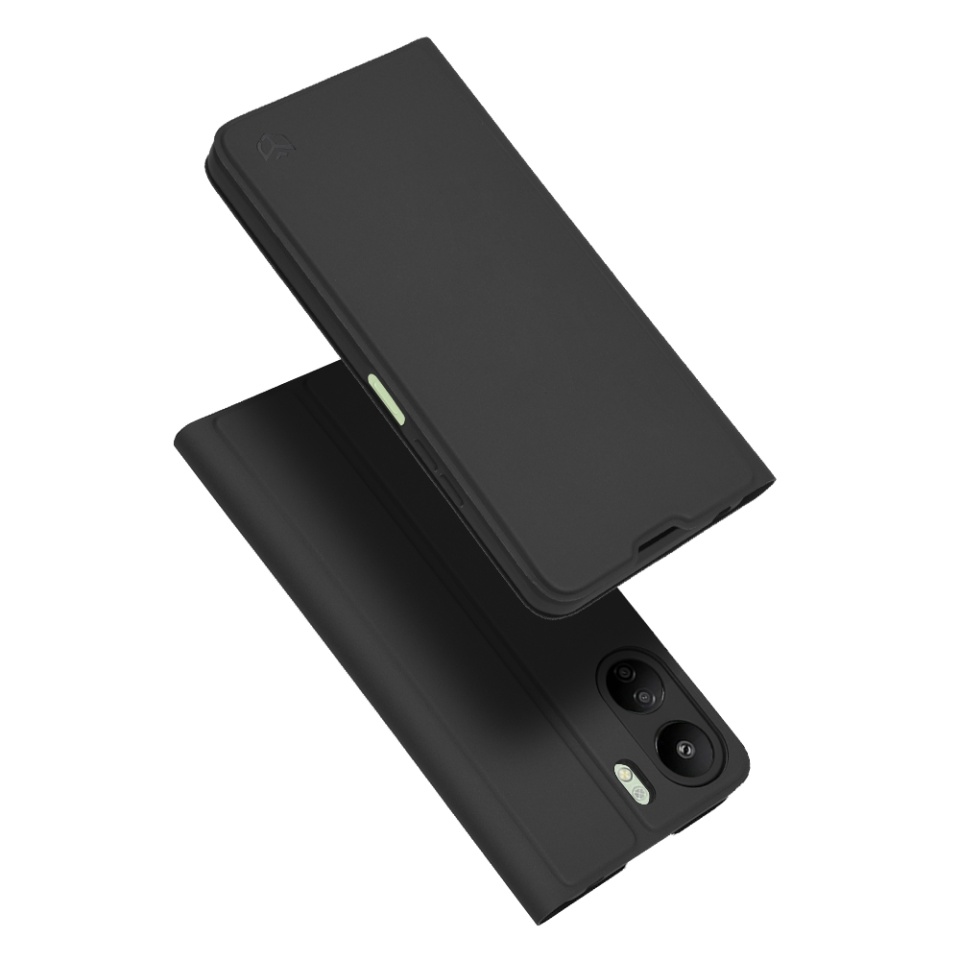 Husa pentru Xiaomi Redmi 13C 4G / Poco C65, SKYDDAR INNOVATION, Magskin Book, tip Carte cu Portofel Interior, set cu sticker, Negru