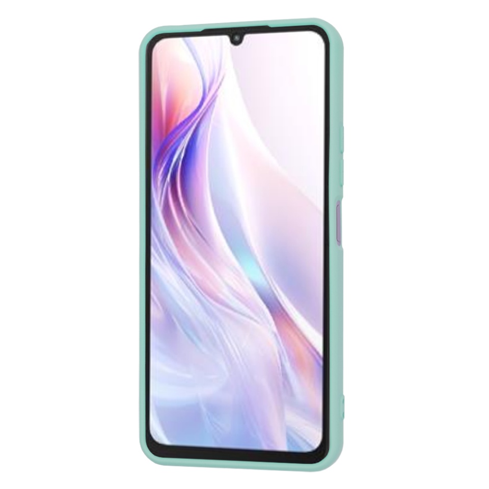 Husa pentru Xiaomi Redmi 13C 5G / Poco M6 din Silicon Catifelat, Protectie Premium, Skyddar SoftElegance - Turcoaz - 2 | YEO