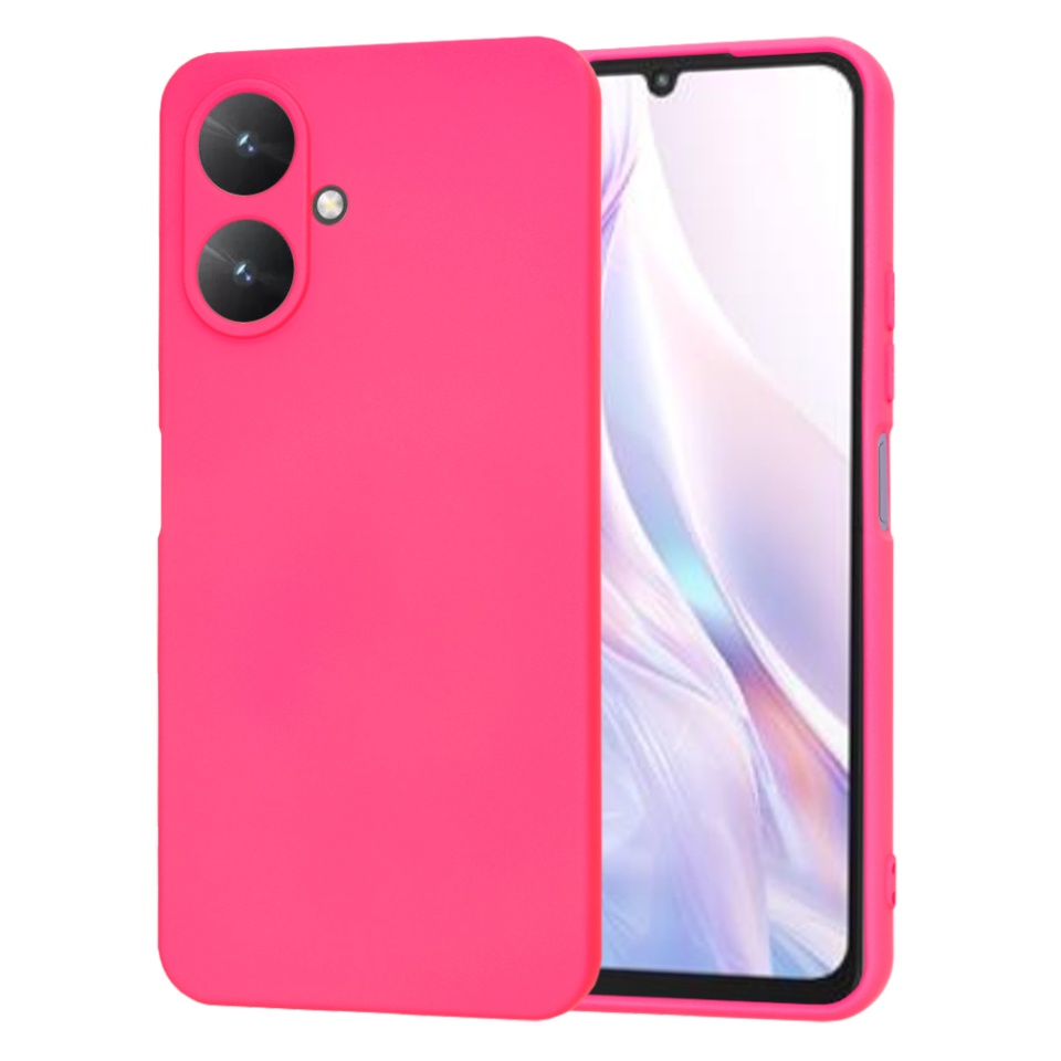 Husa pentru Xiaomi Redmi 13C 5G / Poco M6 din Silicon Catifelat, Protectie Premium, Skyddar SoftElegance - Fucsia - 6
