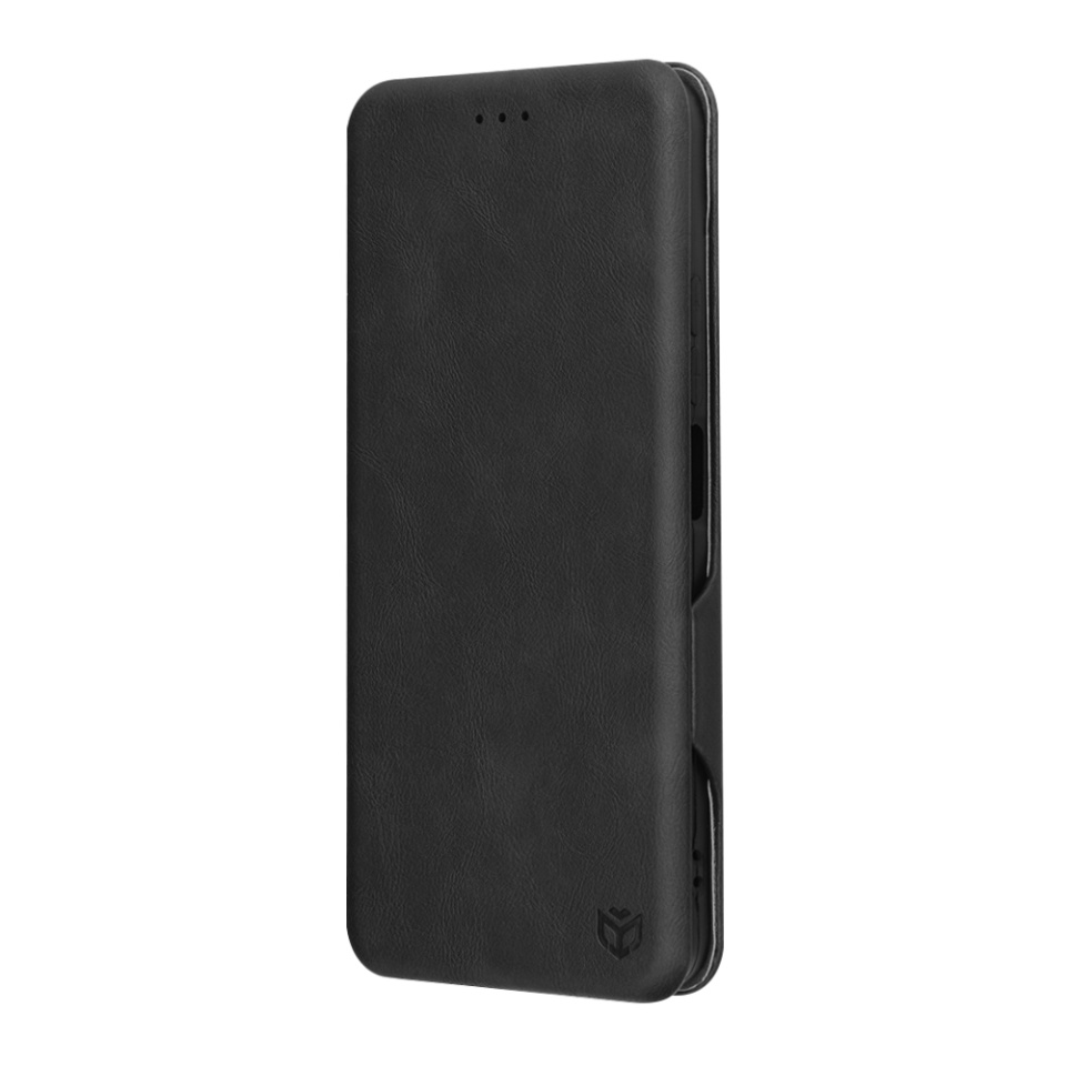 Husa pentru Xiaomi Redmi 14C / Poco C75, SKYDDAR INNOVATION, Safe Wallet tip carte din Piele Ecologica, Suport Carduri, Inchidere Magnetica, Negru, set cu sticker - 3 | YEO