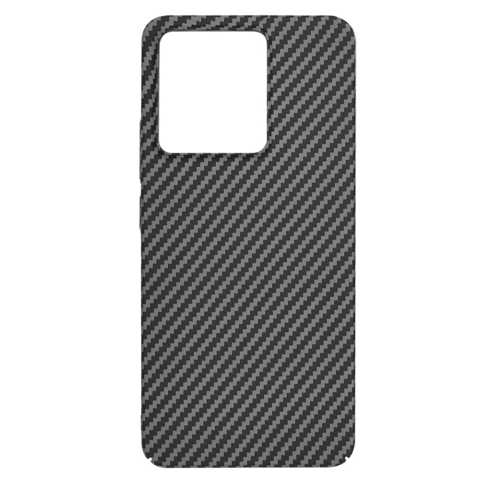 Husa pentru Xiaomi Redmi Note 13 4G, SKYDDAR INNOVATION, textura carbon, Carbonite FiberShell, set cu sticker, Negru, - 3 | YEO