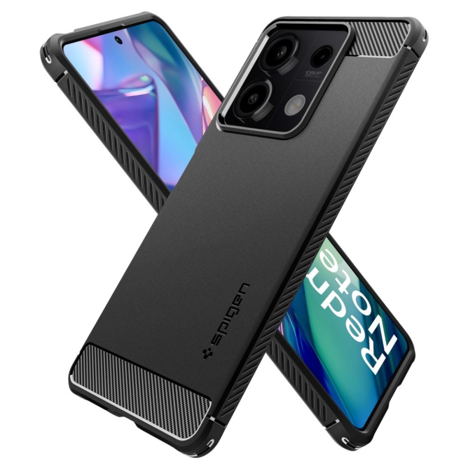 Husa pentru Xiaomi Redmi Note 13 5G, Spigen Rugged Armor - Negru - 2 | YEO