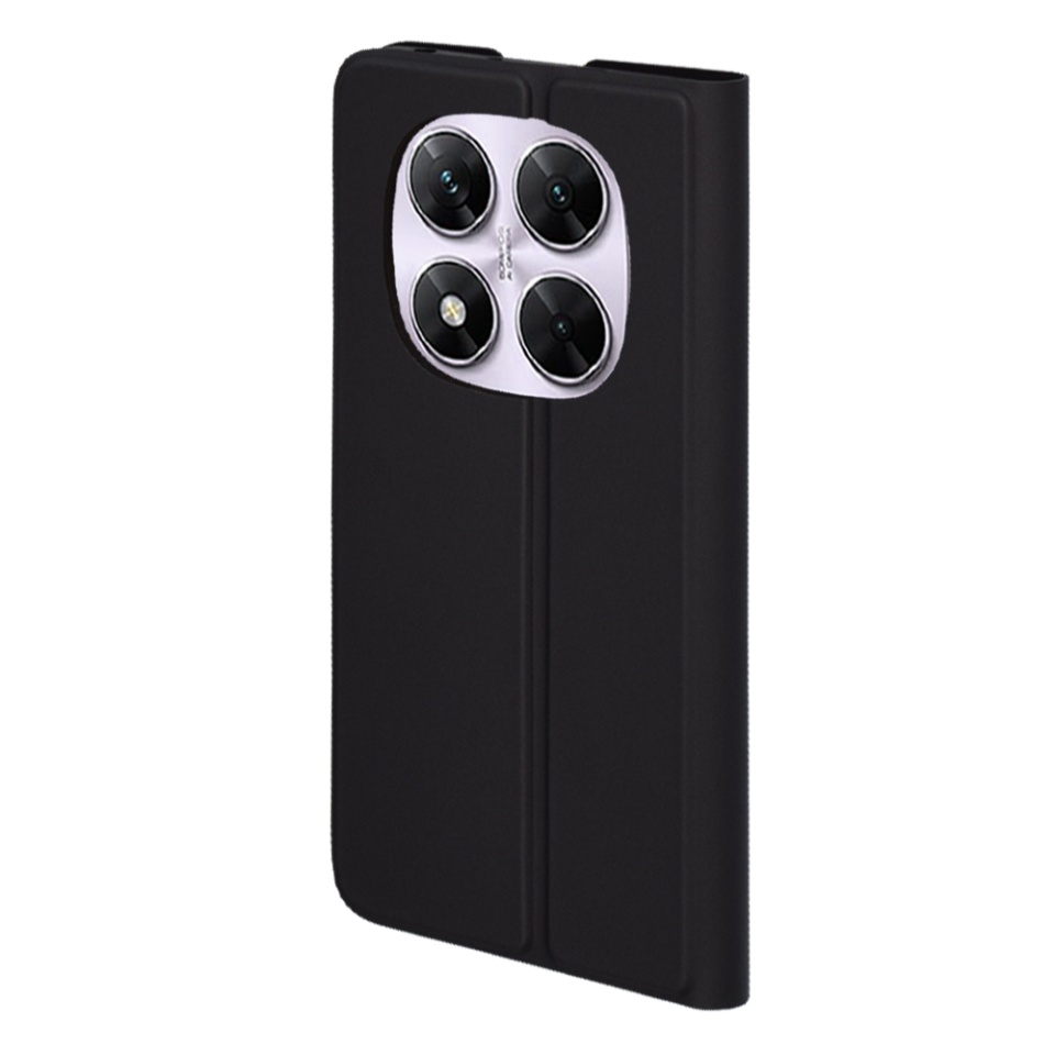 Husa pentru Xiaomi Redmi Note 14 Pro 5G / Poco X7, SKYDDAR INNOVATION, Magskin Book, tip Carte cu Portofel Interior, set cu sticker, Negru - 3 | YEO