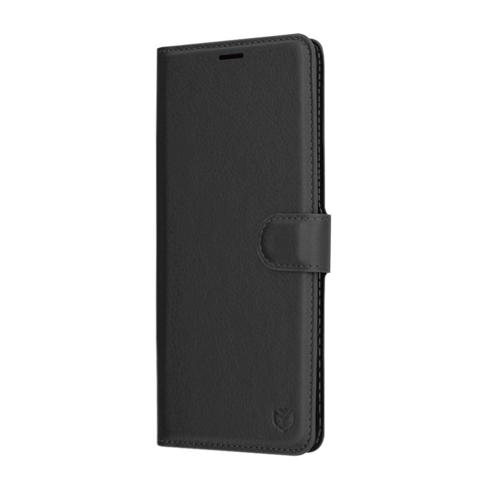 Husa pentru Xiaomi Redmi Note 14 Pro+ 5G / Redmi Note 14 Pro 5G / Poco X7, SKYDDAR INNOVATION, Leather Folio tip Carte, cu Portofel Interior, Finisaje Premium, set cu sticker, Negru - 3 | YEO