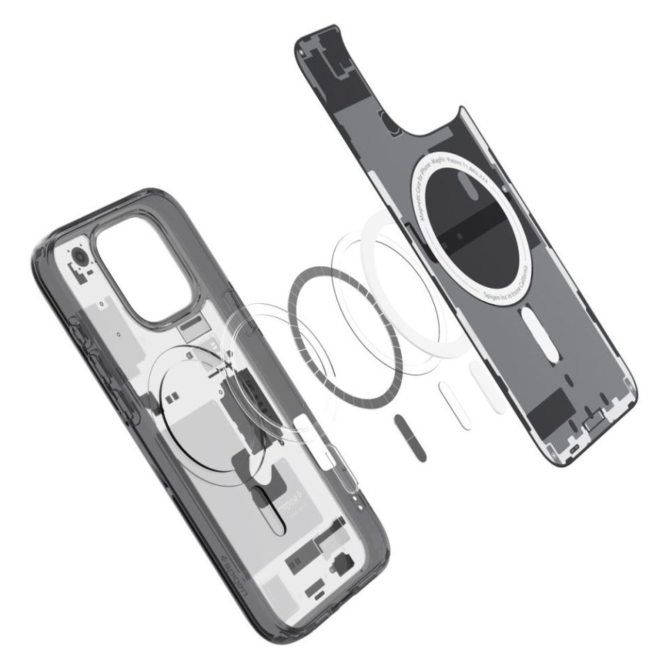 Husa premium iPhone 16 Pro, Spigen Ultra Hybrid Zero One - Transparenta - 3 | YEO