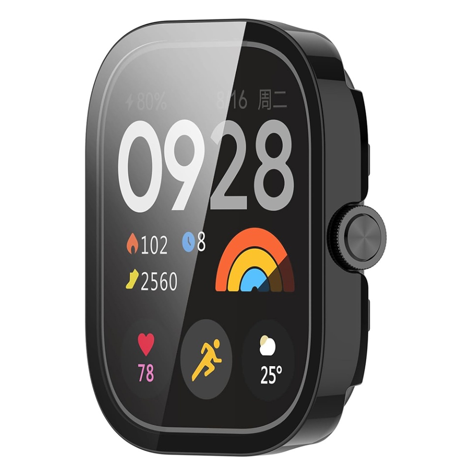 Husa Protectie 360°, Ultra-Subtire, Anti-Soc pentru Xiaomi Redmi Watch 4, Anti-Soc Full Screen - Transparenta - 1 | YEO