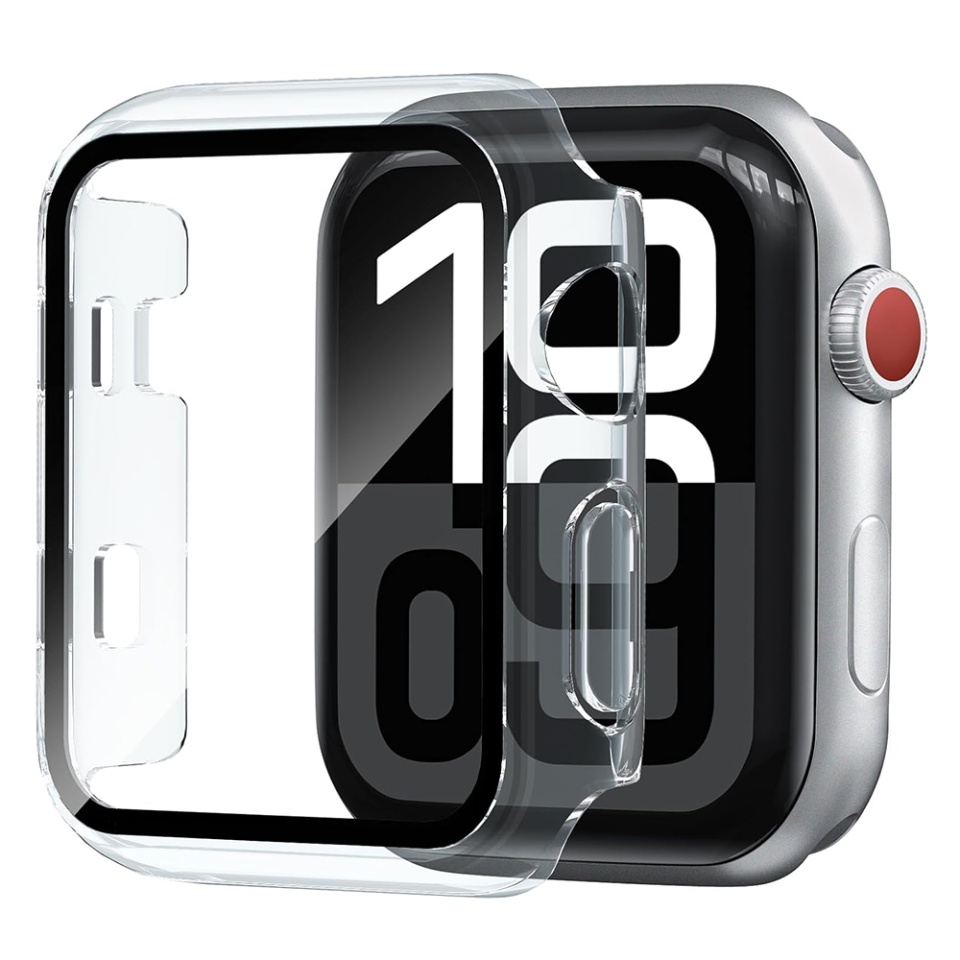 Husa protectie Smartwatch Apple Watch 1 / 2 / 3 (42mm), SKYDDAR INNOVATION, Defense360 Pro + Screen Protector, AntiSoc, set cu sticker, Transparenta