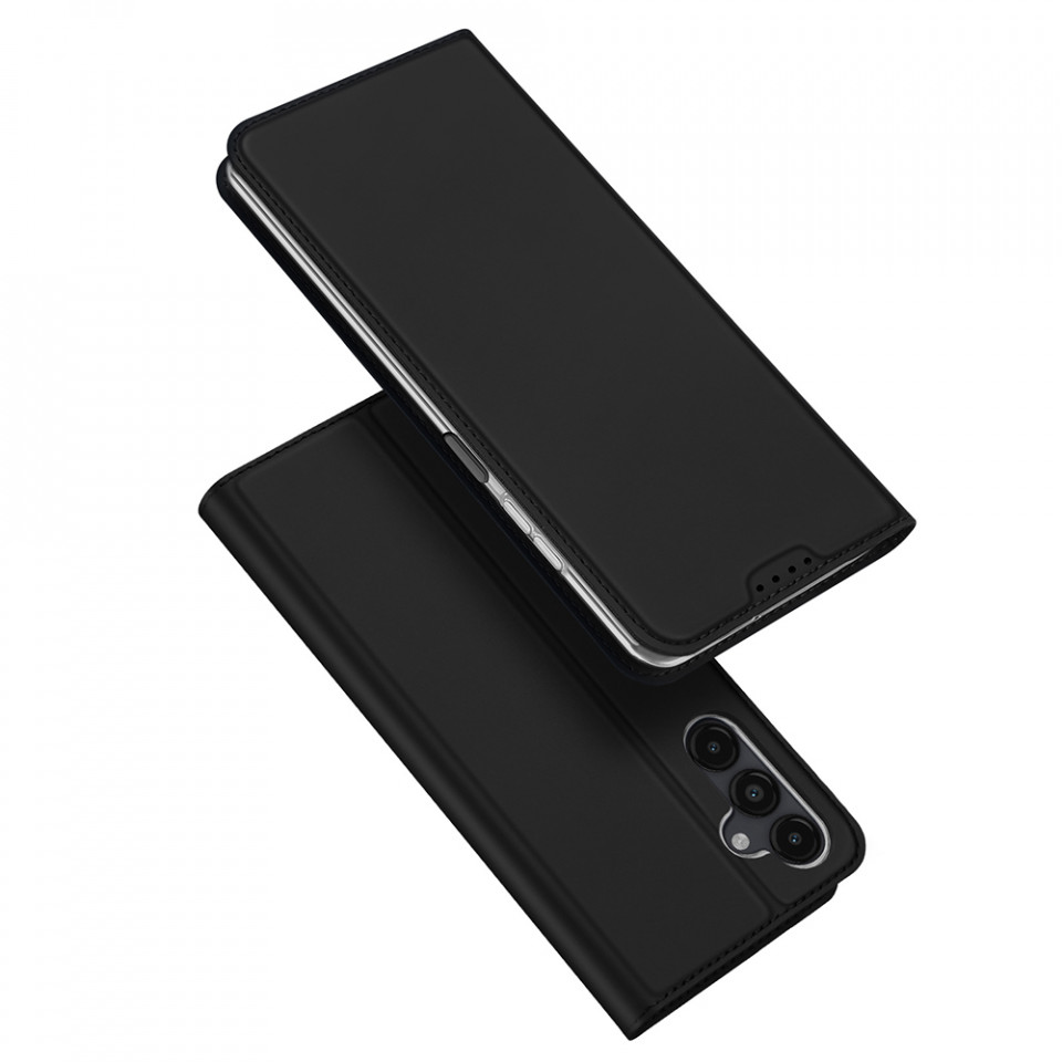 Husa Samsung Galaxy A15 4G / A15 5G tip carte magnetica, Skin Pro Dux Ducis - Negru