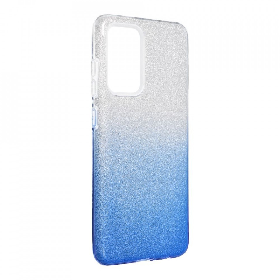 Husa Samsung Galaxy A52 5G / A52s din silicon lucios, Skyddar Shining - Transparent / Albastru