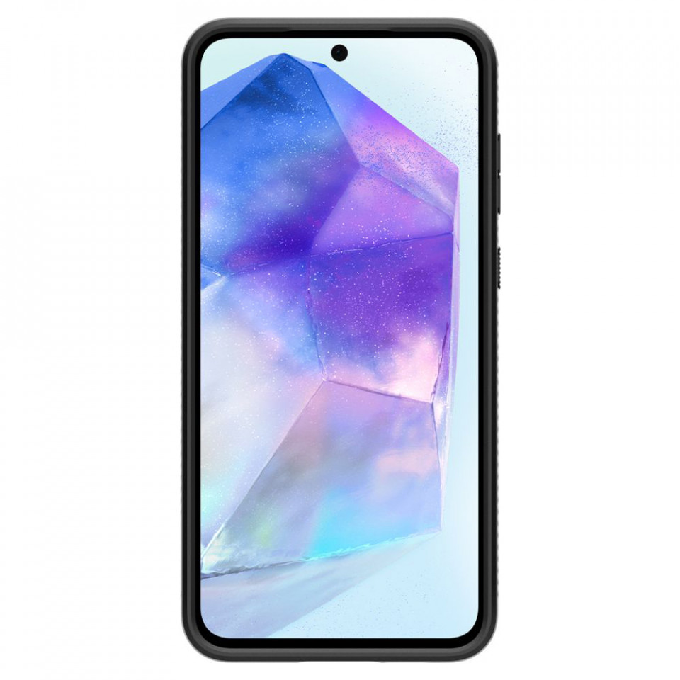 Husa Samsung Galaxy A55 5G flexibila, Spigen Liquid Air - Negru - 2 | YEO