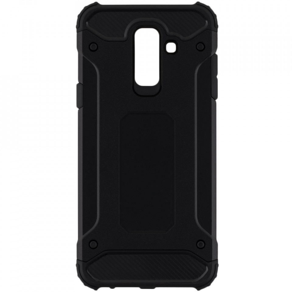 Husa Samsung Galaxy A6 Plus 2018 din plastic dur, Techsuit Hybrid Armor - Negru - 3 | YEO