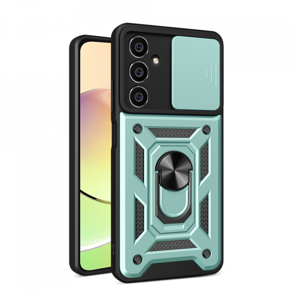 Husa Samsung Galaxy M15 cu inel magnetic si protectie camera Skyddar CamShield - Mint
