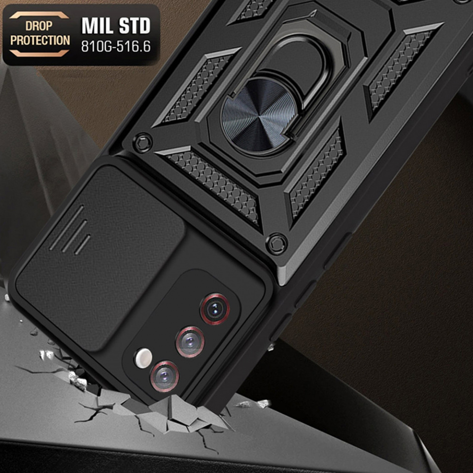 Husa Samsung Galaxy S20 FE / Galaxy S20 FE 5G cu inel magnetic si protectie camera Skyddar CamShield - Mint - 2 | YEO