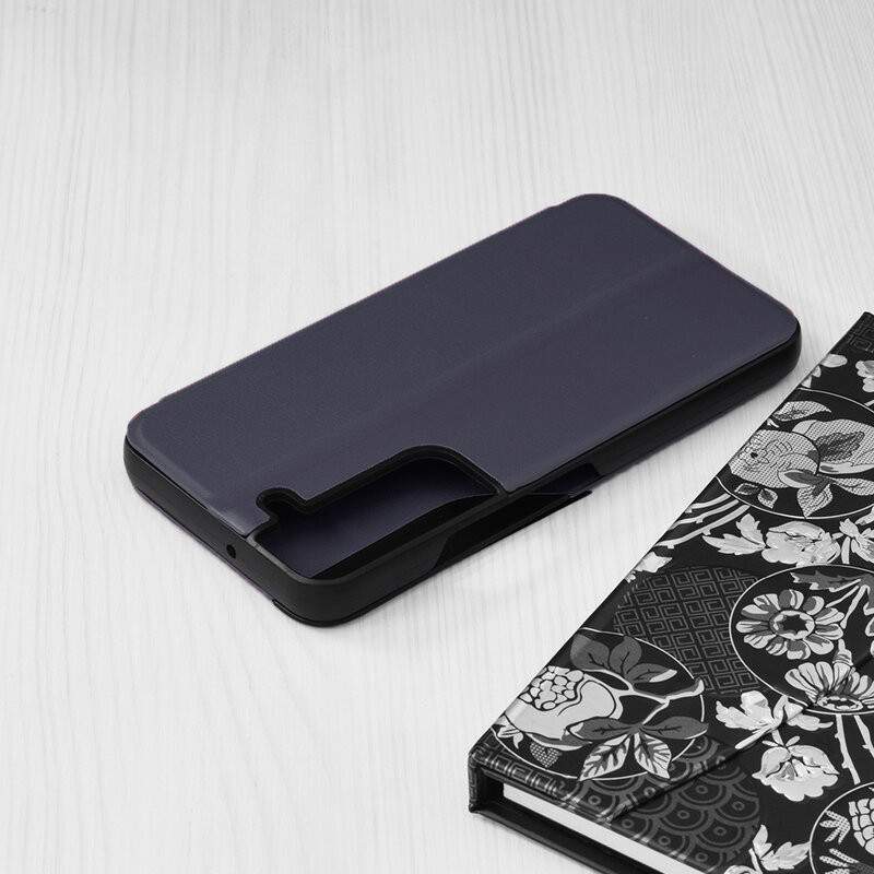 Husa Samsung Galaxy S22 tip carte, Techsuit eFold - Dark Blue - 2 | YEO