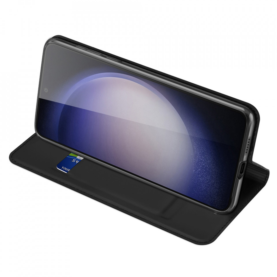 Husa Samsung Galaxy S24 tip carte magnetica, Skin Pro Dux Ducis - Negru - 2 | YEO