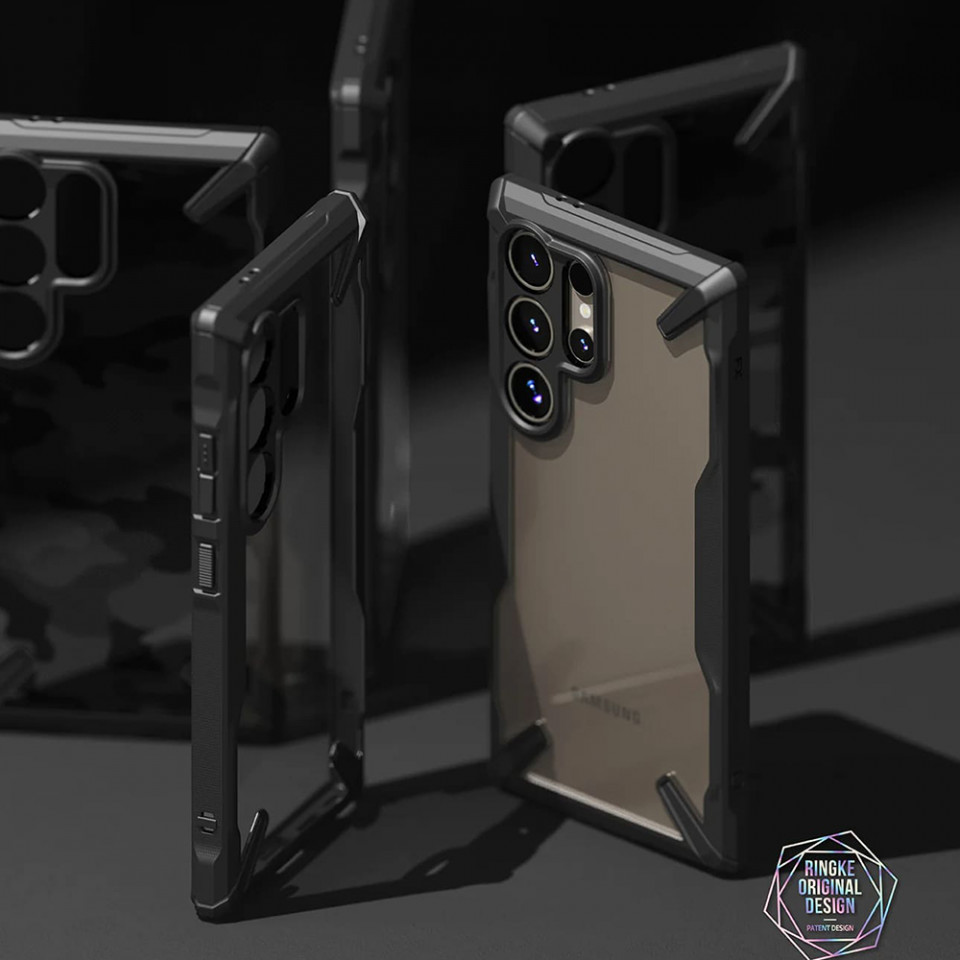 Husa Samsung Galaxy S24 Ultra, Ringke Fusion X Design - Negru - 2 | YEO