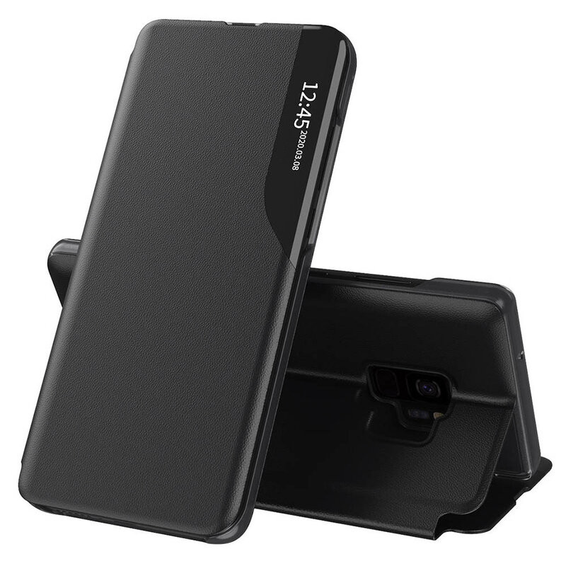 Husa Samsung Galaxy S9 tip carte, Techsuit eFold - Negru