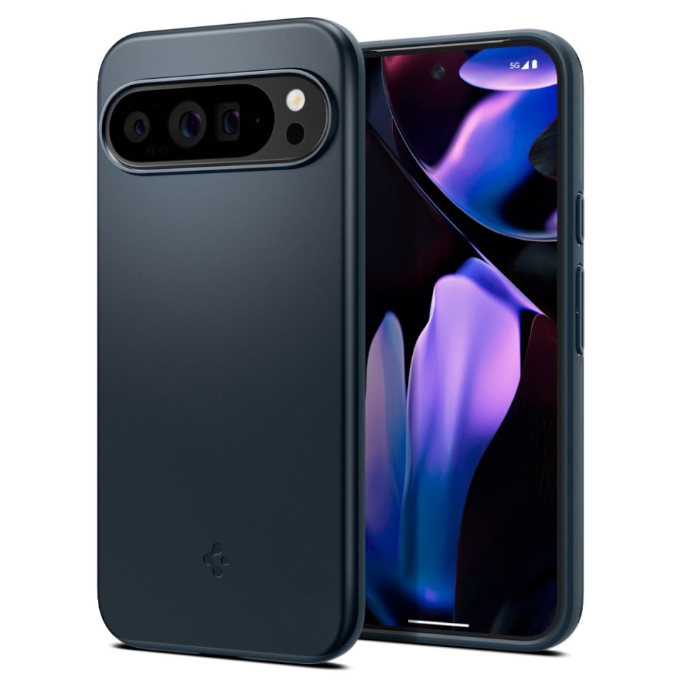 Husa slim Google Pixel 9 Pro XL, Spigen Thin Fit - Albastru inchis