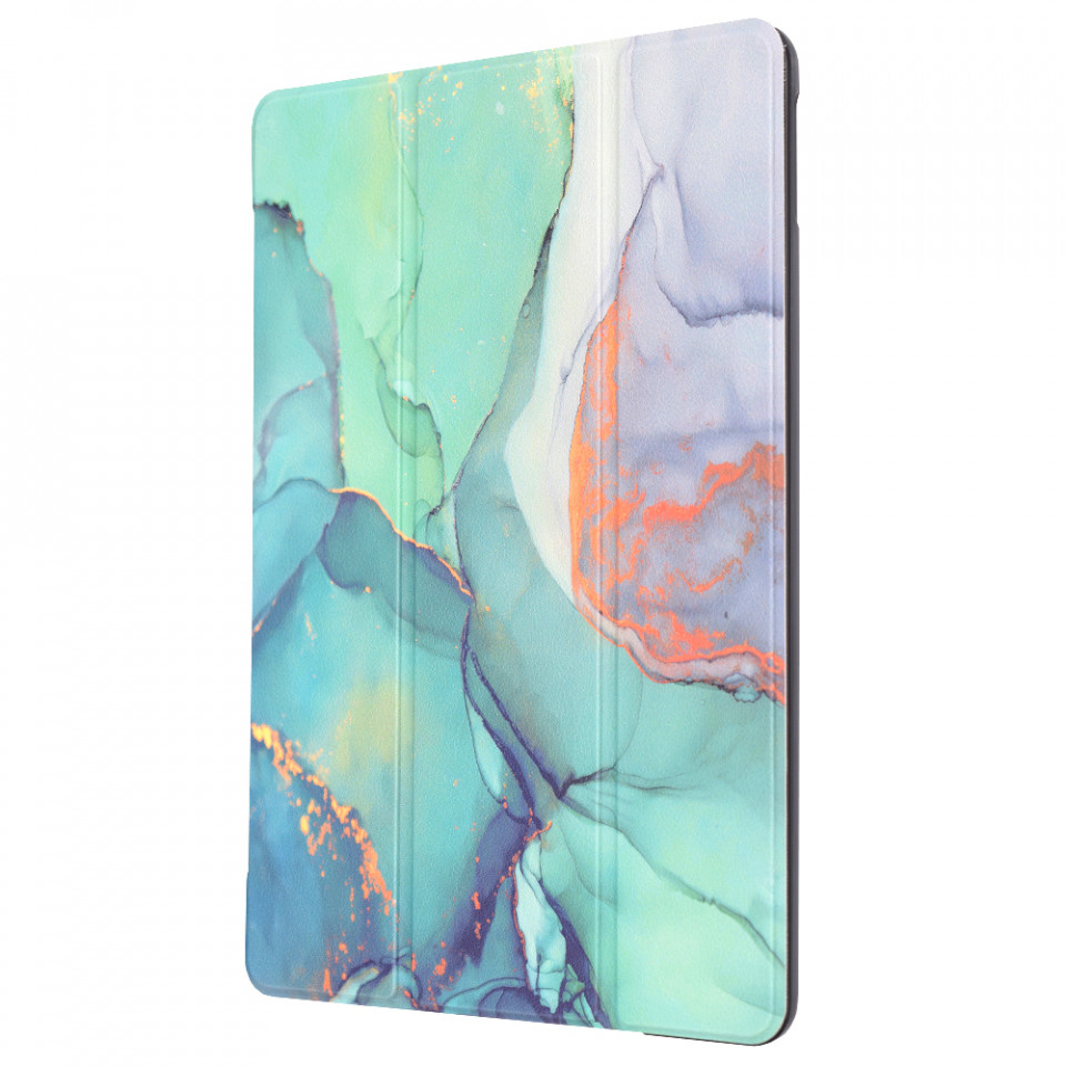 Husa tableta pentru iPad 10.2 (2019/2020/2021) cu suport Multi-Unghi și functie Sleep/Wake , SKYDDAR FoldVision Colour - Green time - 1 | YEO