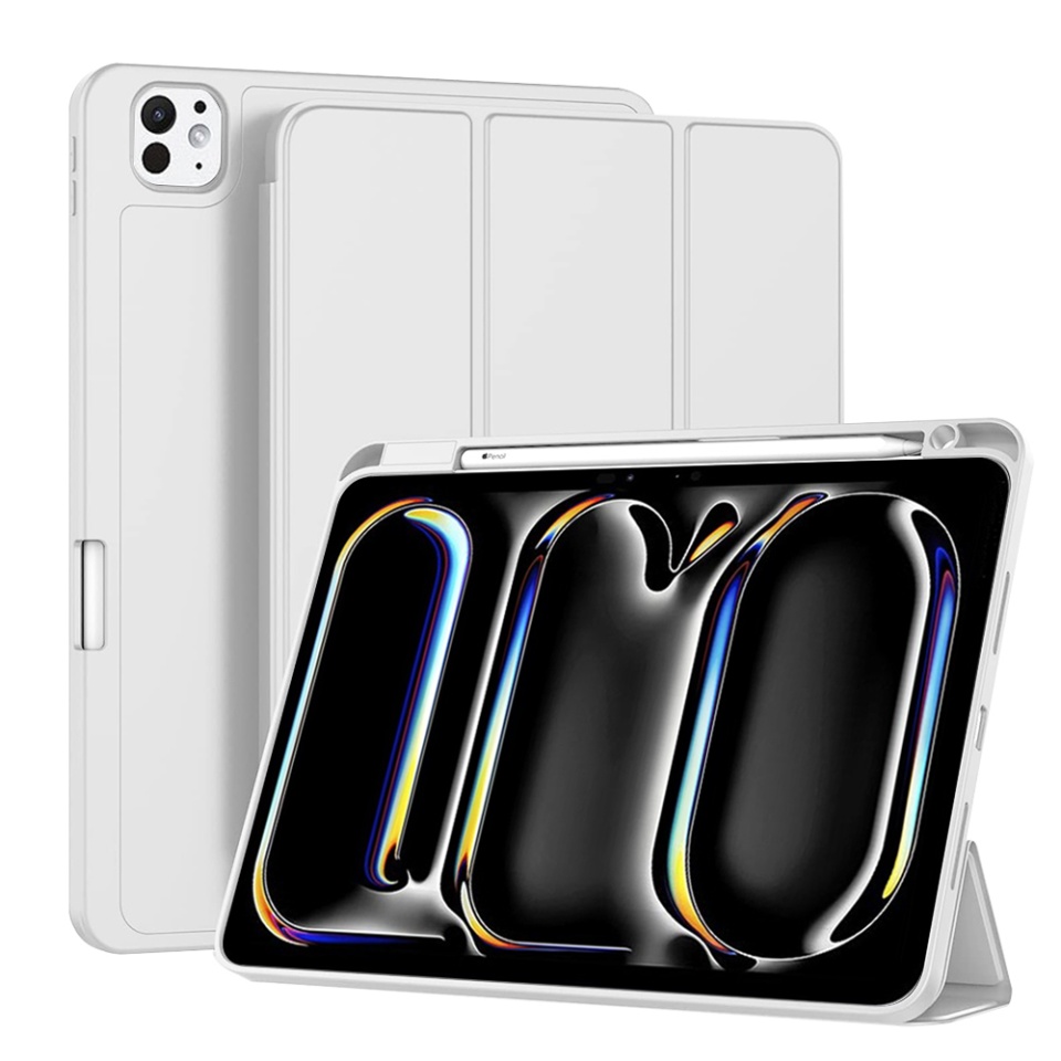 Husa tableta pentru iPad Pro 11 (2024) cu suport cu 2 Unghiuri și functie Sleep/Wake, SKDR OfficeMate - Gri