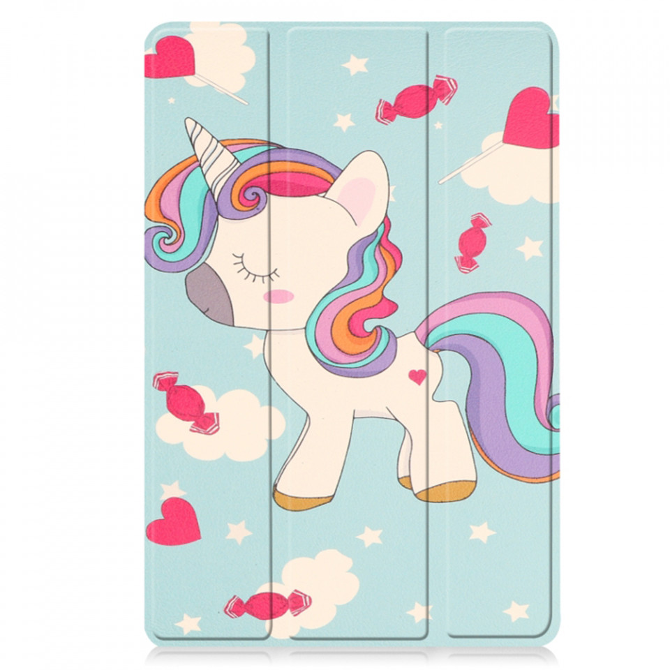 Husa tableta pentru Lenovo Tab M10 3rd Gen (TB328FU/TB328XU) cu suport Multi-Unghi și functie Sleep/Wake , SKYDDAR FoldVision Colour - Unicorn - 2 | YEO