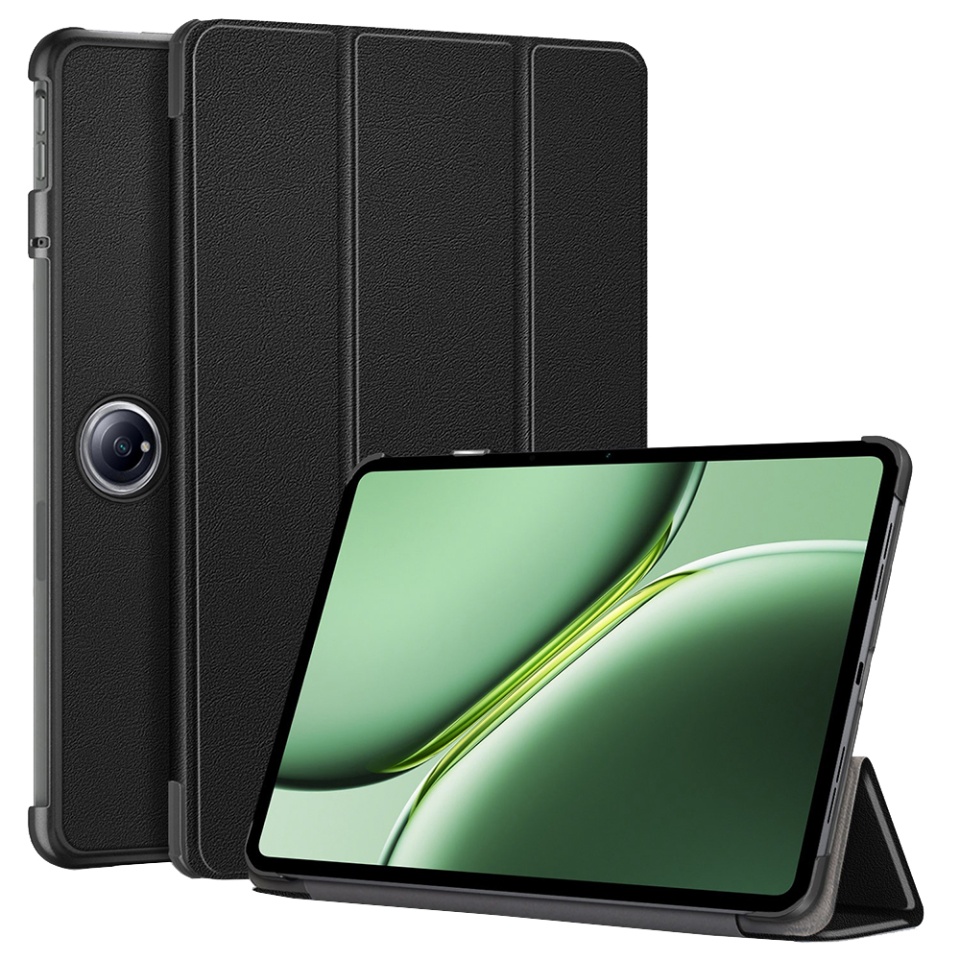Husa tableta pentru OnePlus Pad 2 cu suport Multi-Unghi și functie Sleep/Wake, SKYDDAR FoldVision - Negru