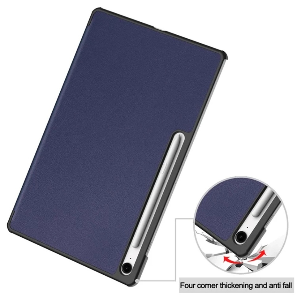 Husa tableta pentru Samsung Galaxy Tab S10 FE Plus, SKYDDAR INNOVATION, cu suport Multi-Unghi si functie Sleep/Wake, FoldPro, Rosu, set cu sticker - 2 | YEO