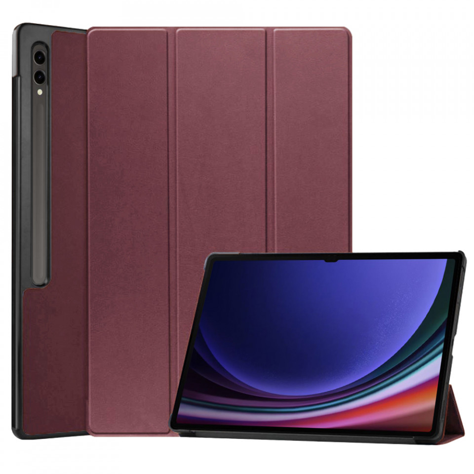 Husa tableta pentru Samsung Galaxy Tab S9 Ultra cu suport Multi-Unghi și functie Sleep/Wake , SKYDDAR FoldVision - Rosu
