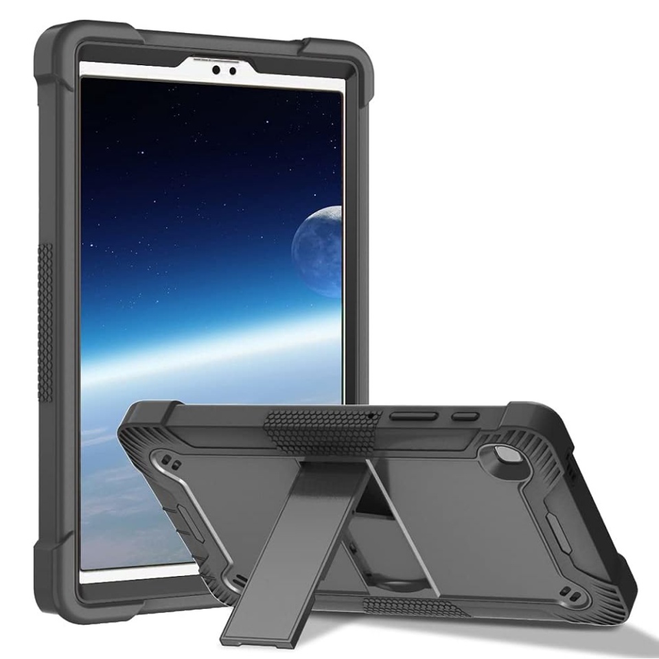 Husa tableta Samsung Galaxy Tab A7 10.4 (2020 / 2022), Ideala pentru Utilizare Zilnica, Antisoc si Anti-zgarieturi, SKDR TabArmor - Negru - 1 | YEO