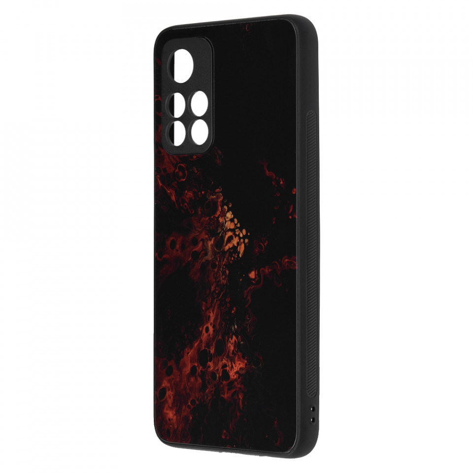 Husa Xiaomi Poco M4 Pro 5G cu sticla securizata, Techsuit Glaze - Red Nebula - 3 | YEO