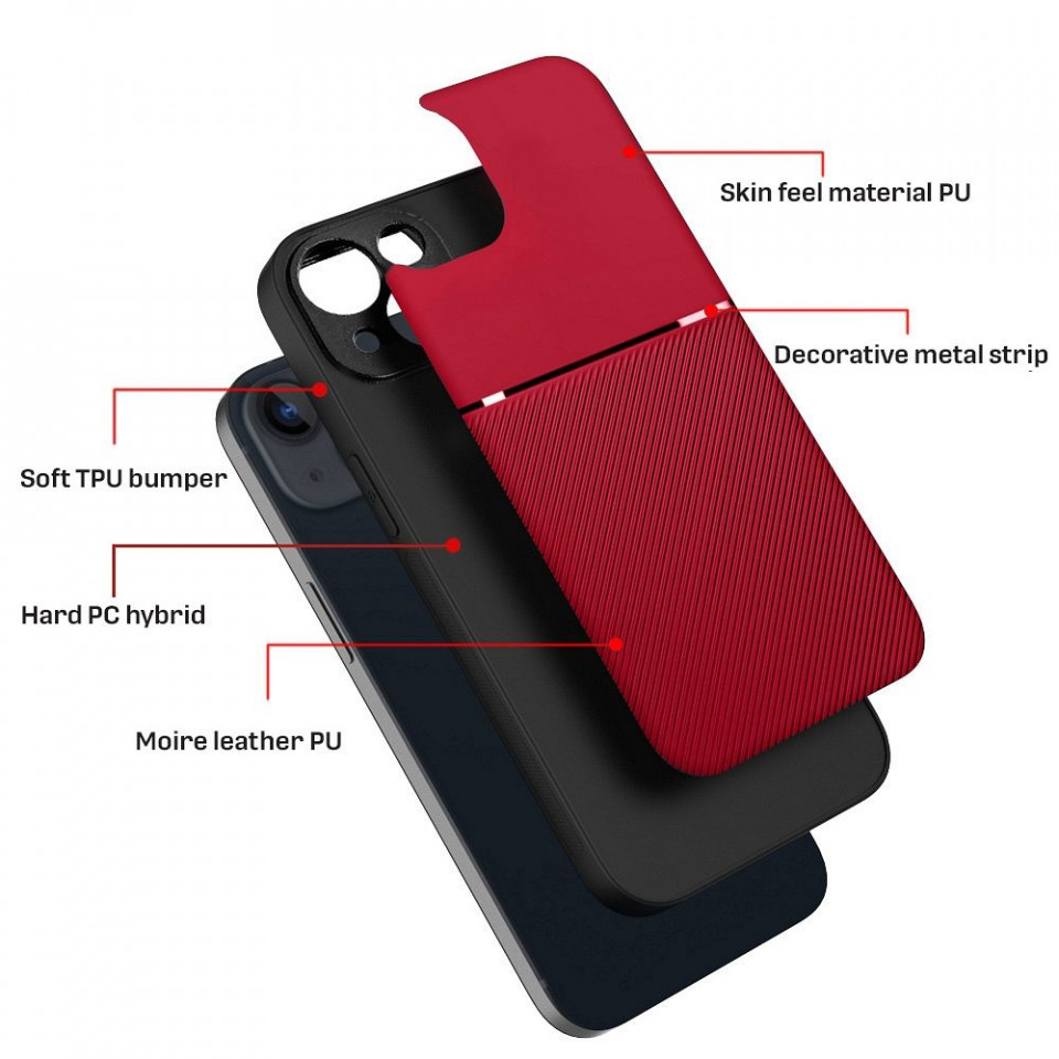 Husa Xiaomi Redmi 10C din silicon TPU, Skyddar NOBLE - Rosu - 3 | YEO