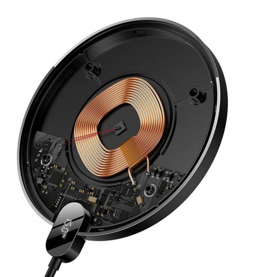 Incarcator Fara Fir, 15W - Baseus (CCED000001) - Black - 4 | YEO