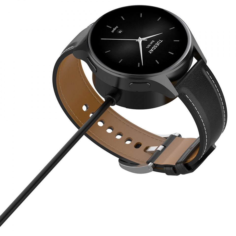 Incarcator pentru Xiaomi Watch H1/2 Pro/S2, USB, 5W - Techsuit (TXC5) - Black - 2 | YEO