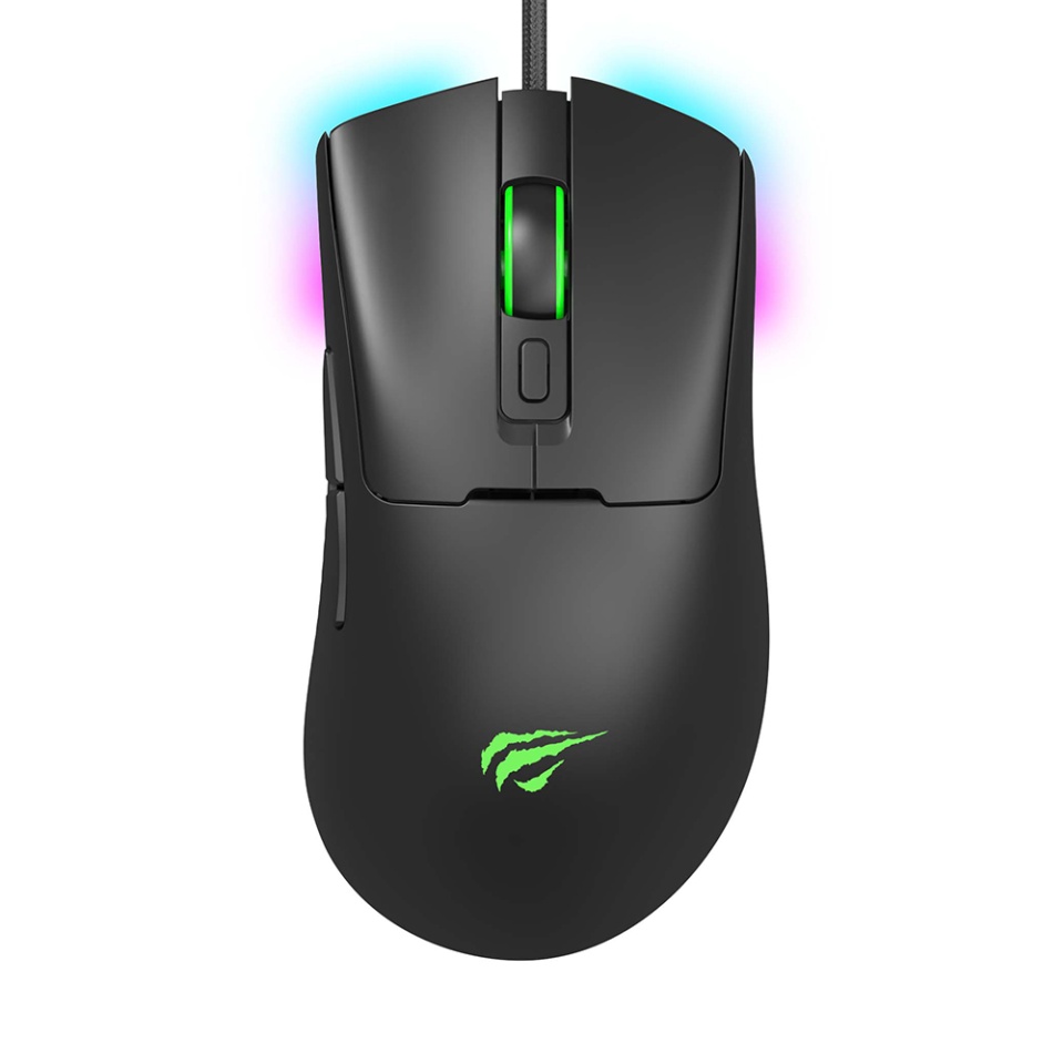 Mouse gaming, 800–12000 DPI, USB, 1.6m, 5V, Havit MS966, Negru