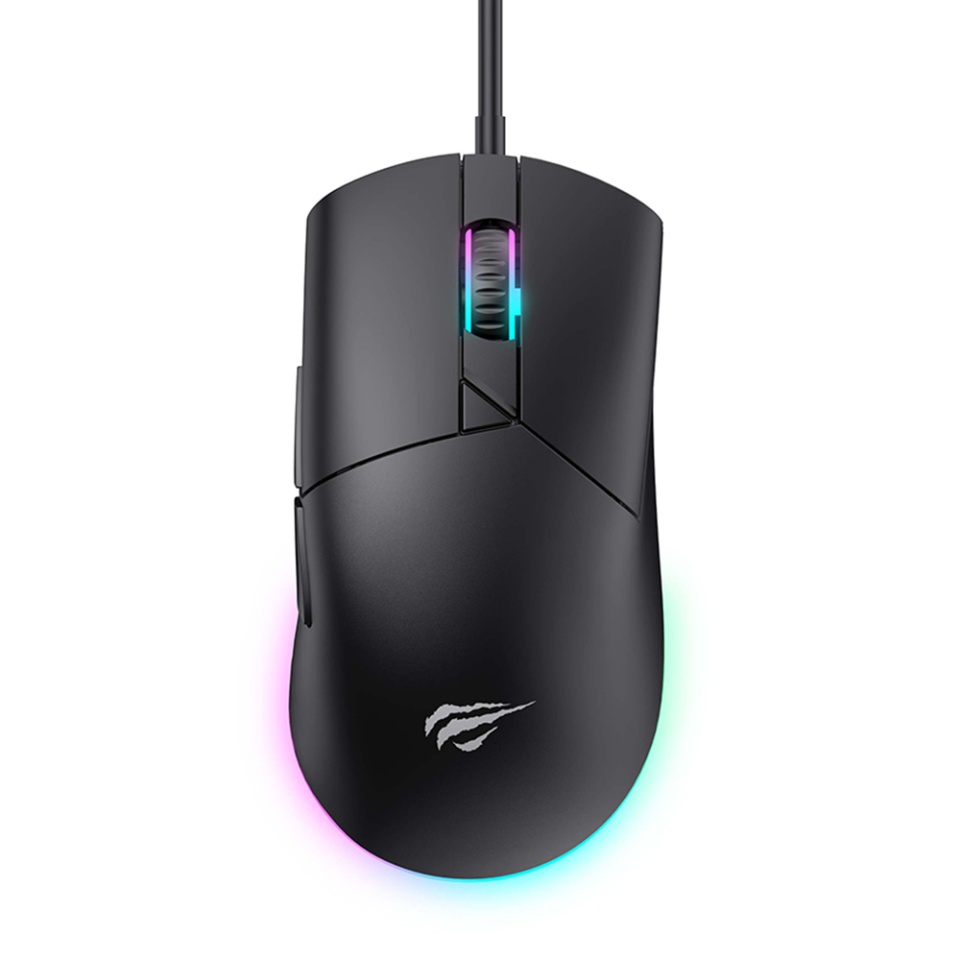 Mouse gaming RGB, 8000 DPI, 1.6m, 5V, Havit MS1038, Negru