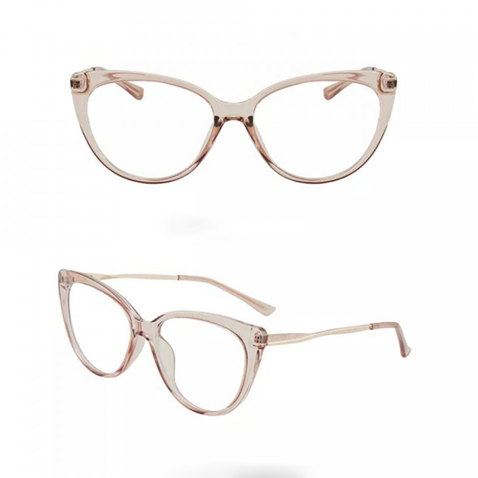 Ochelari calculator dama protectie lumina albastra, Techsuit (F5018-C6) - Brown - 2 | YEO