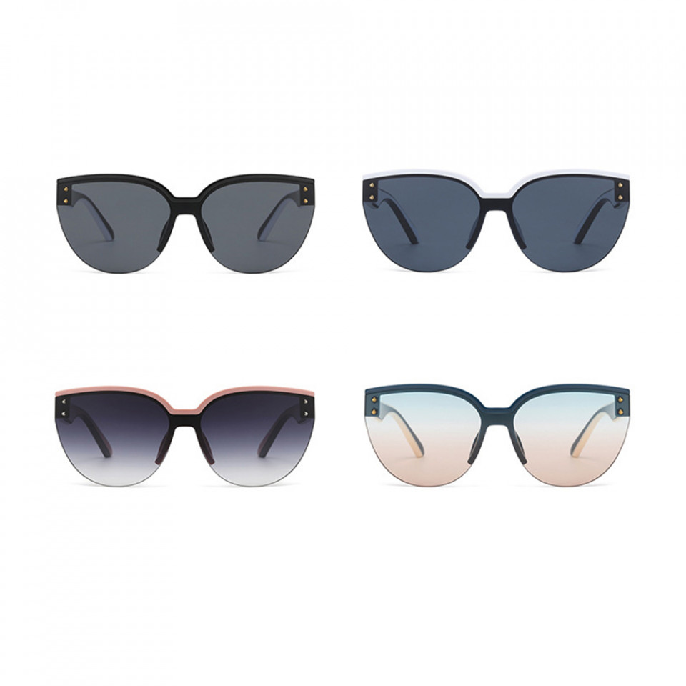 Ochelari de soare dama, Polarizati, Trendy, Skyddar Vistta 6506 - Negru Gri - 3 | YEO