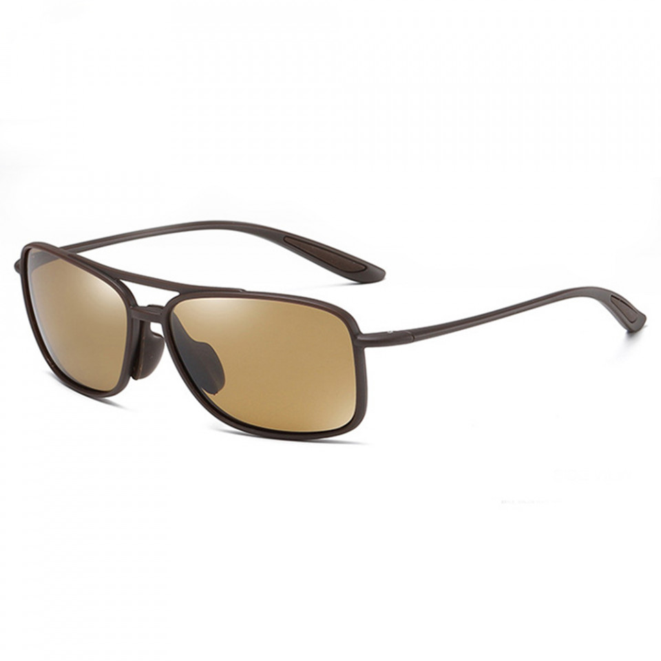 Ochelari soare barbati cu protectie UV (MM99), Techsuit - Matte Brown