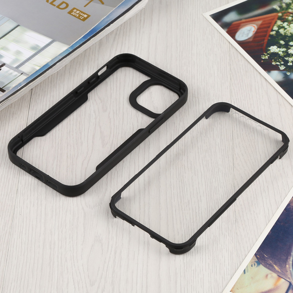 [Pachet 360°] Husa + Folie pentru iPhone 14, SKDR ColorShield 360° - Negru - 6