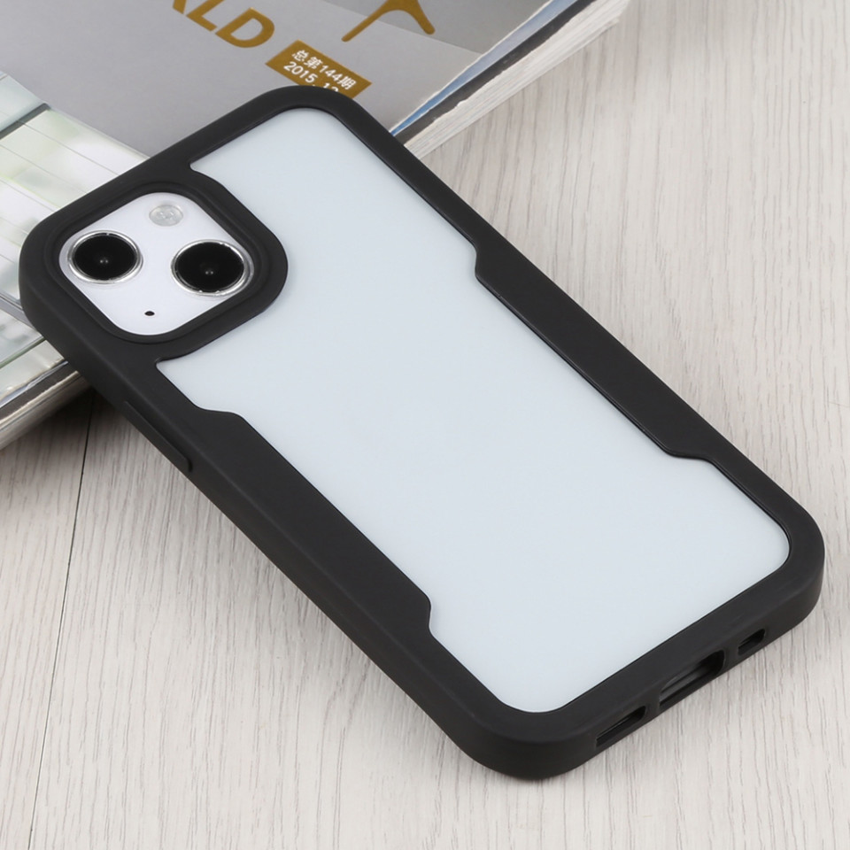 [Pachet 360°] Husa + Folie pentru iPhone 15 Plus, SKDR ColorShield 360° - Negru - 1 | YEO