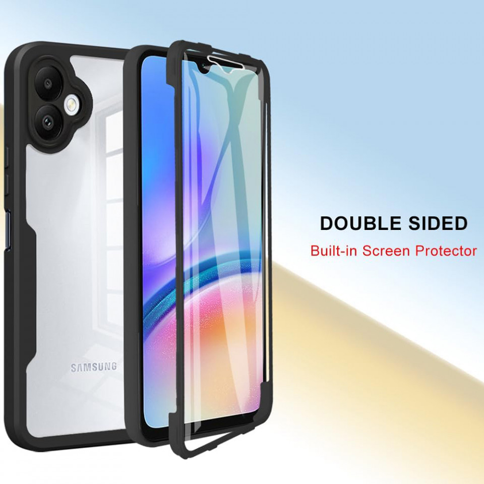 [Pachet 360°] Husa + Folie pentru Samsung Galaxy A05, SKDR ColorShield 360° - Roz - 1 | YEO