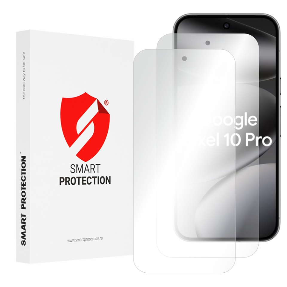 [SET 2x] Folie de protectie Google Pixel 10 / Pixel 10 Pro, Premium Classic, Smart Protection, Transparent