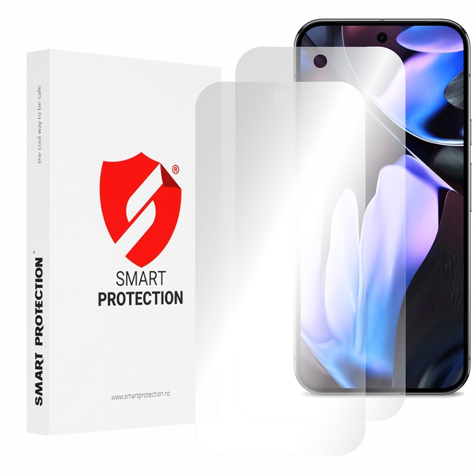 [SET 2x] Folie de protectie Google Pixel 9 Pro, Premium Classic, Smart Protection, Transparent